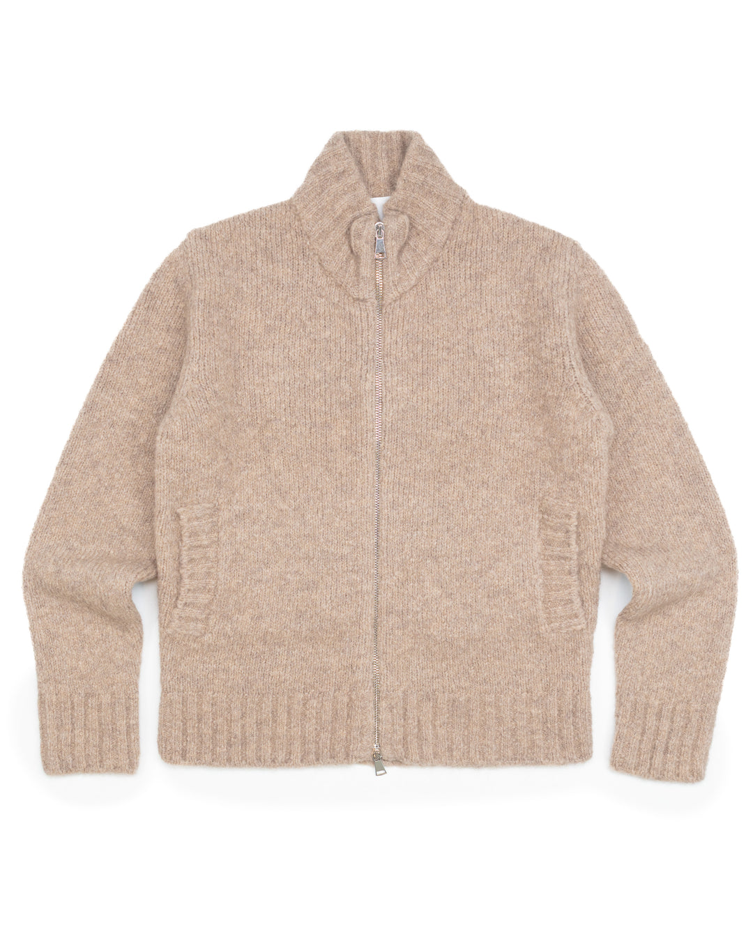 Wool Bomber in Tan