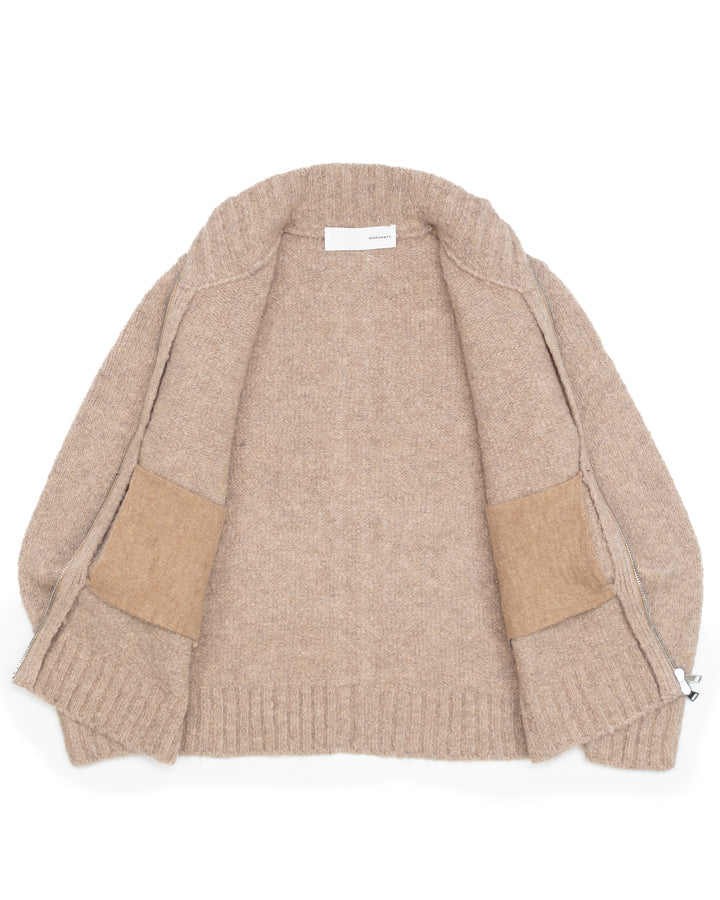 Wool Bomber in Tan