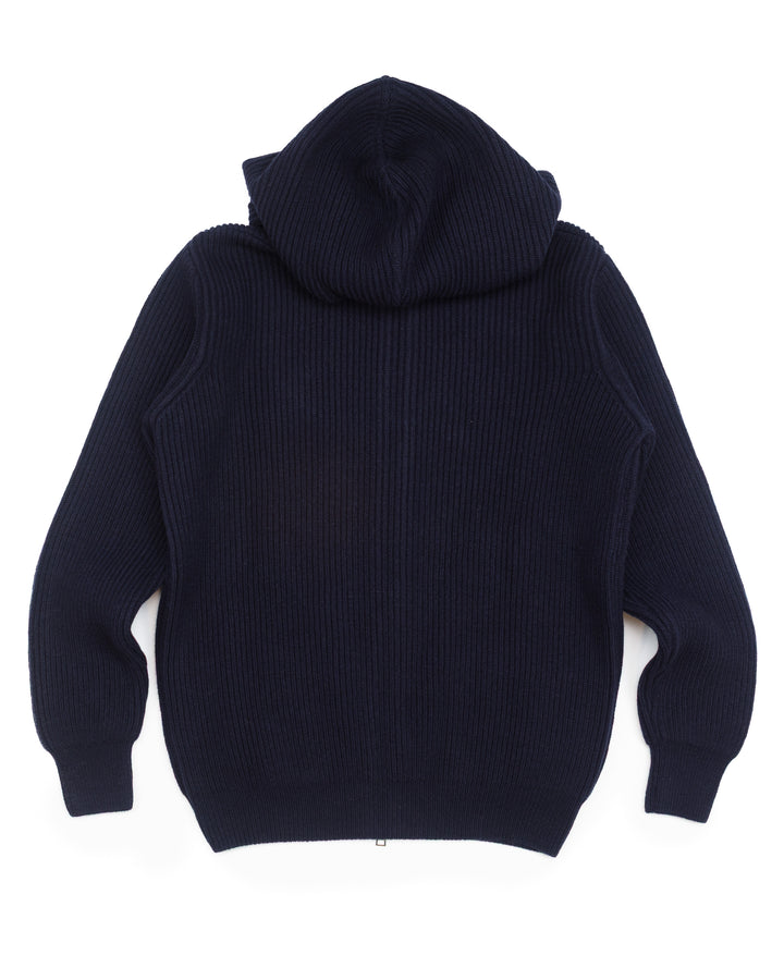 Tec7 Hooded Zip Jacket in Navy