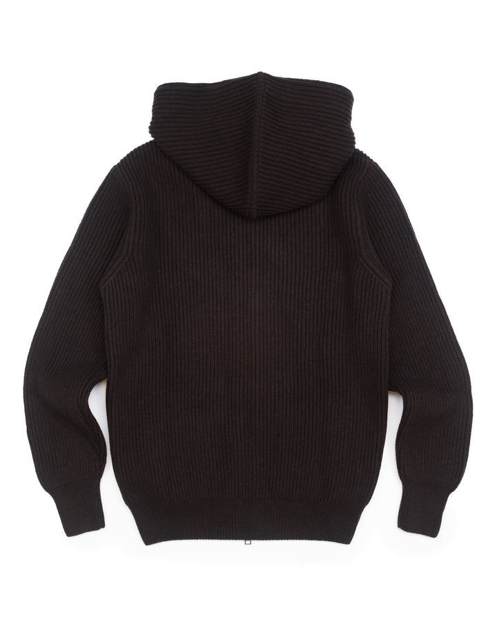 Tec7 Hooded Zip Jacket in Brown