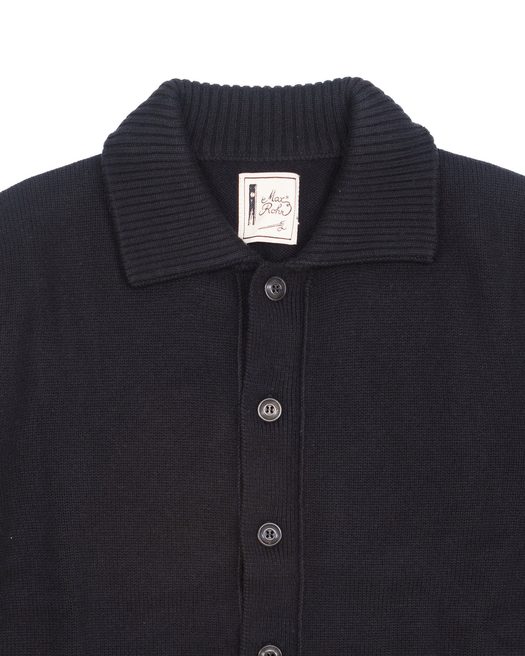 Max 7 Jacket in Black Wool