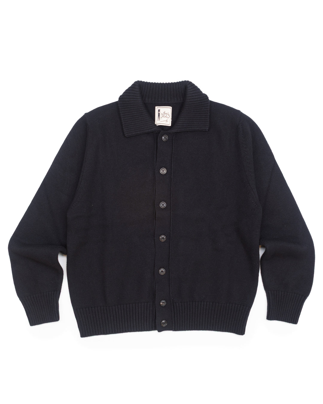 Max 7 Jacket in Black Wool
