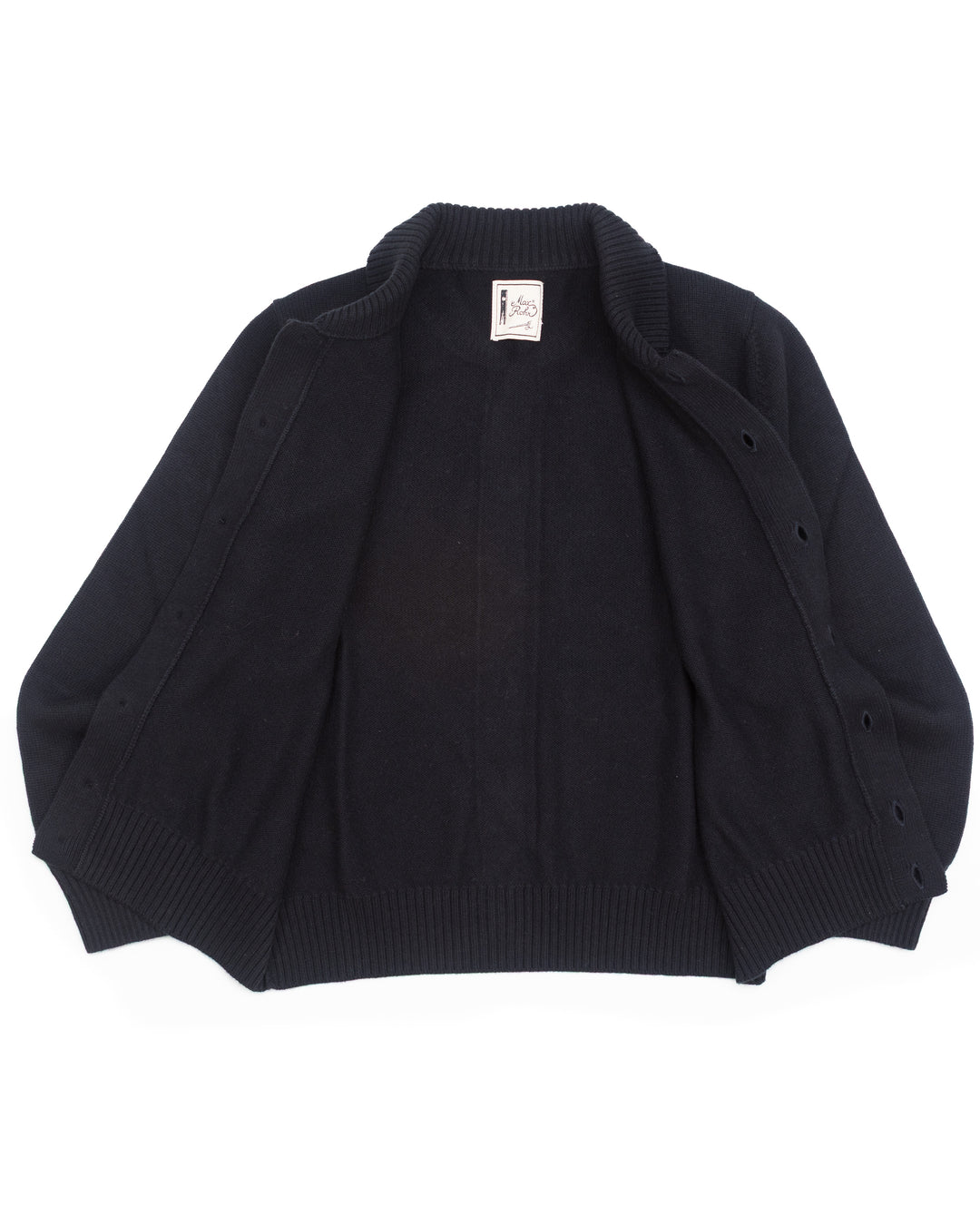Max 7 Jacket in Black Wool