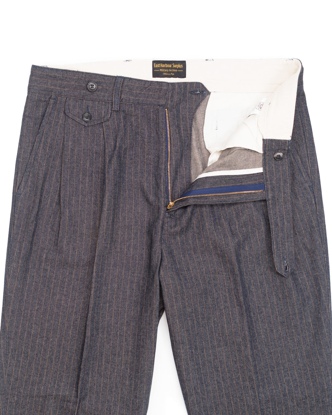 Enfield in Washed Blue Pinstripe