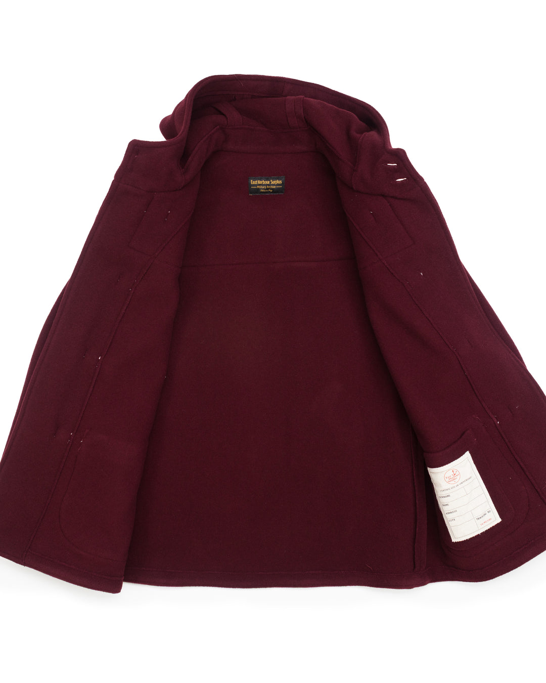 The Ashland Montgomery Coat in Burgundy
