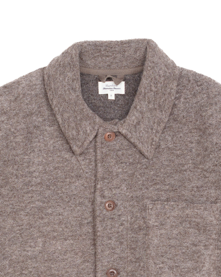 The Service Jacket in Taupe Wool
