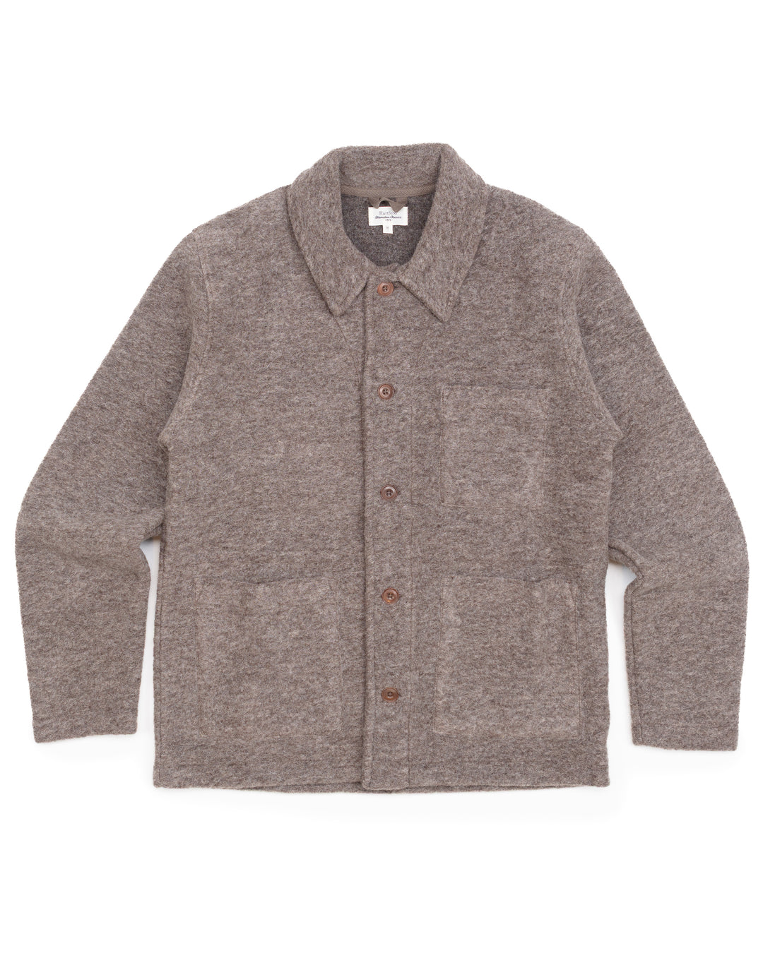 The Service Jacket in Taupe Wool