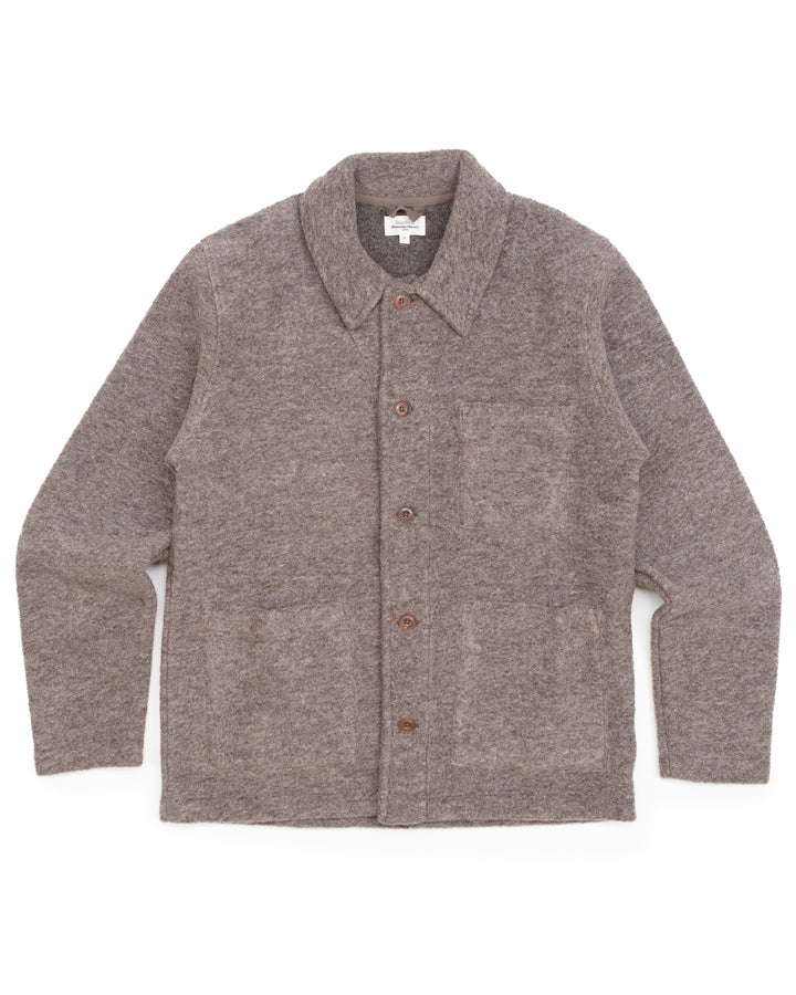 The Service Jacket in Taupe Wool