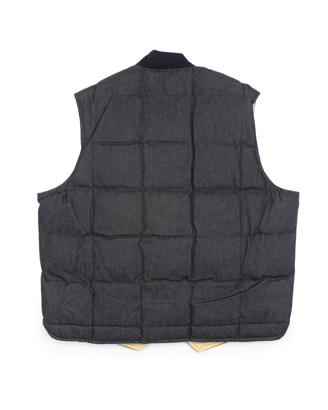 Seattle Vest in Reversible Waxed Denim