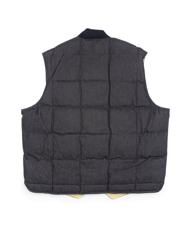 Seattle Vest in Reversible Waxed Denim