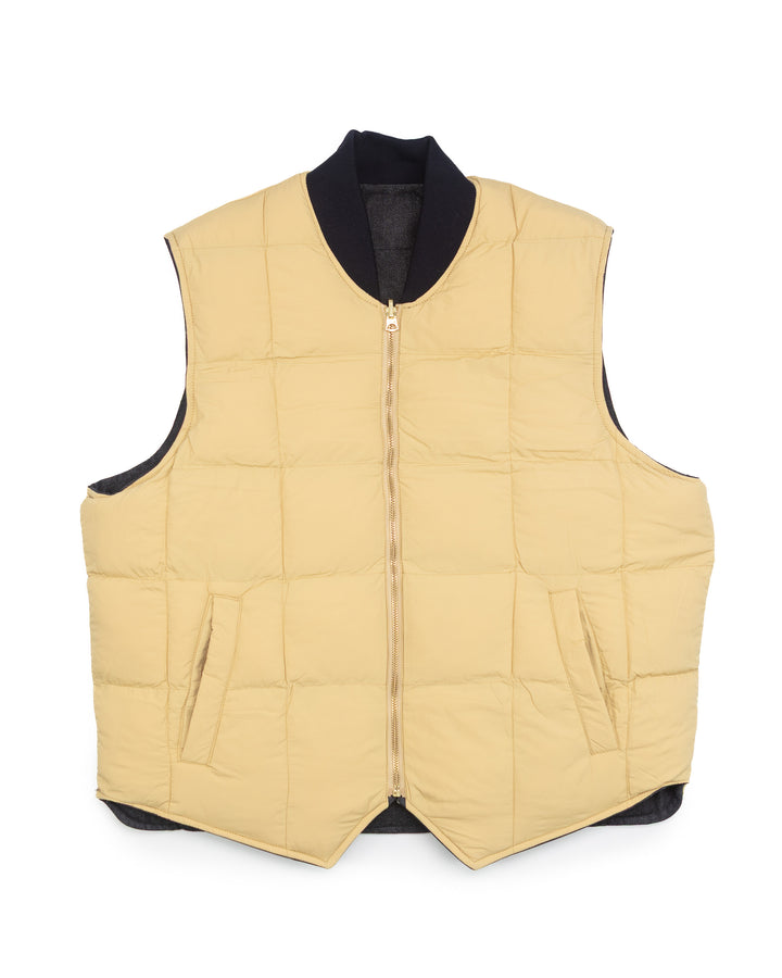 Seattle Vest in Reversible Waxed Denim