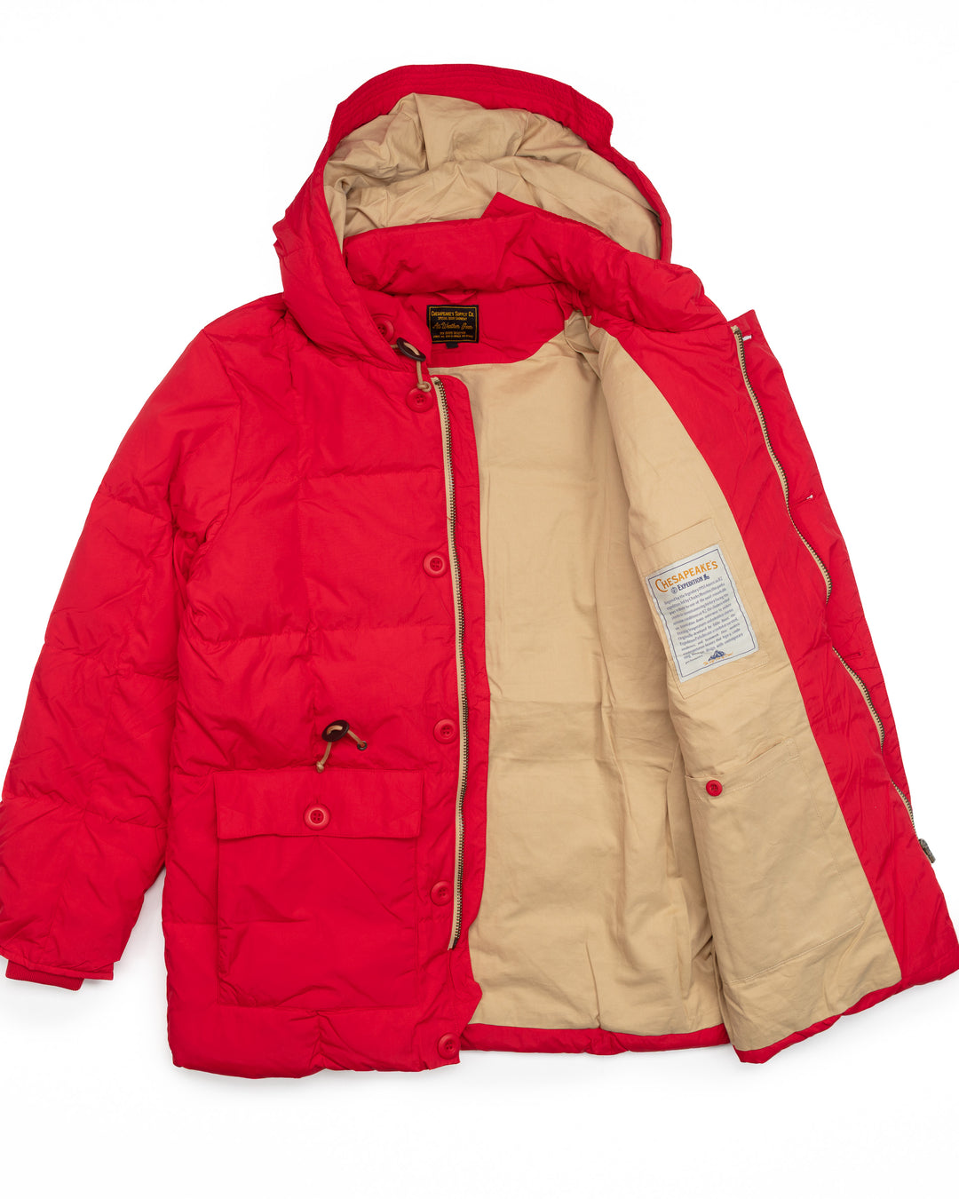 Expedition Down Parka in Rescue Red