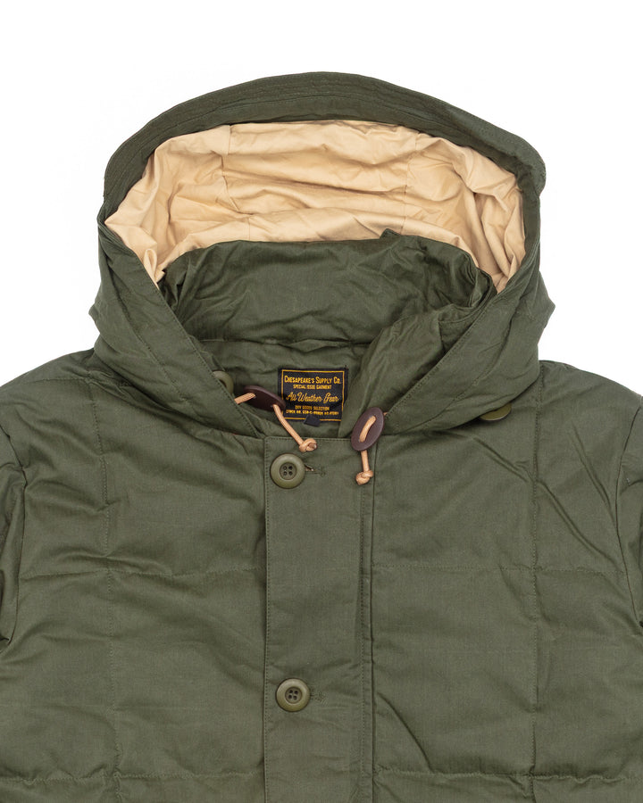 Expedition Down Parka in Waxed Army Green