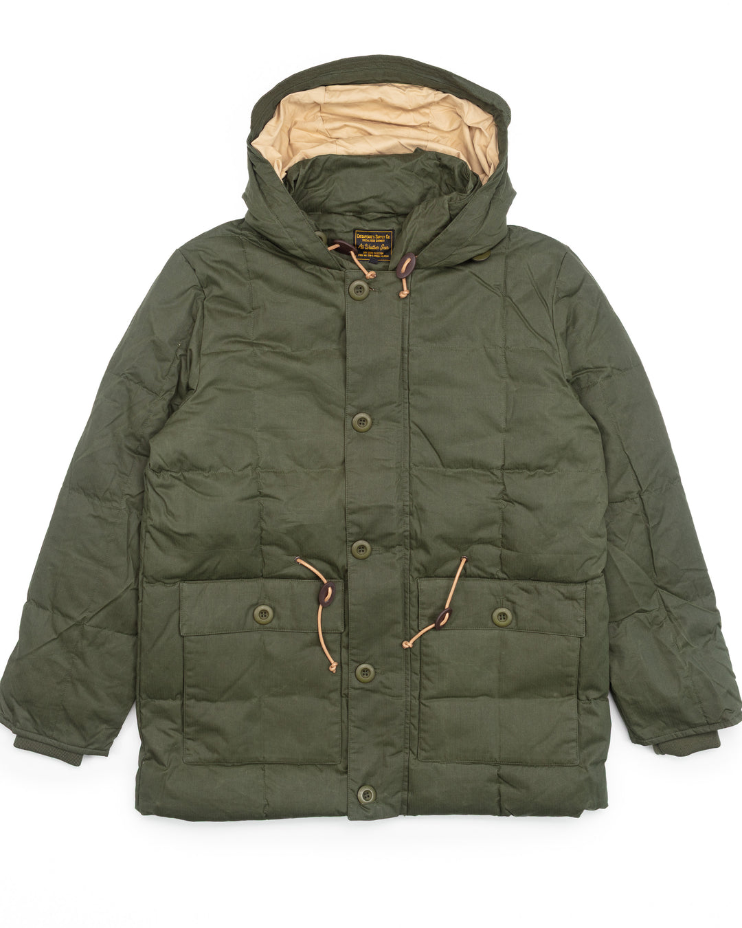 Expedition Down Parka in Waxed Army Green