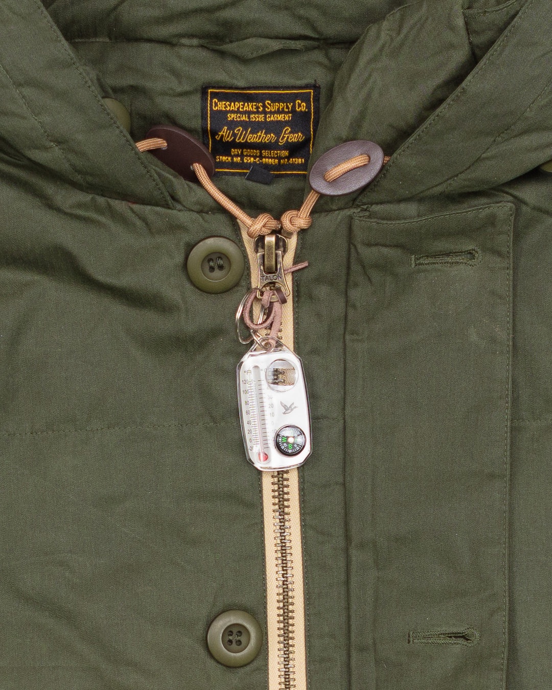 Expedition Down Parka in Waxed Army Green