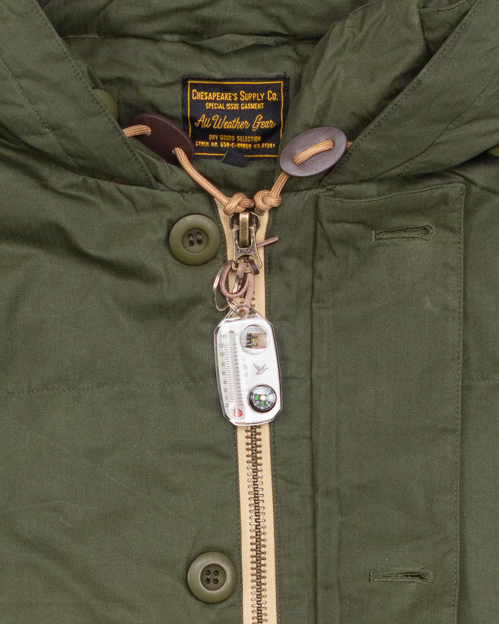Expedition Down Parka in Waxed Army Green