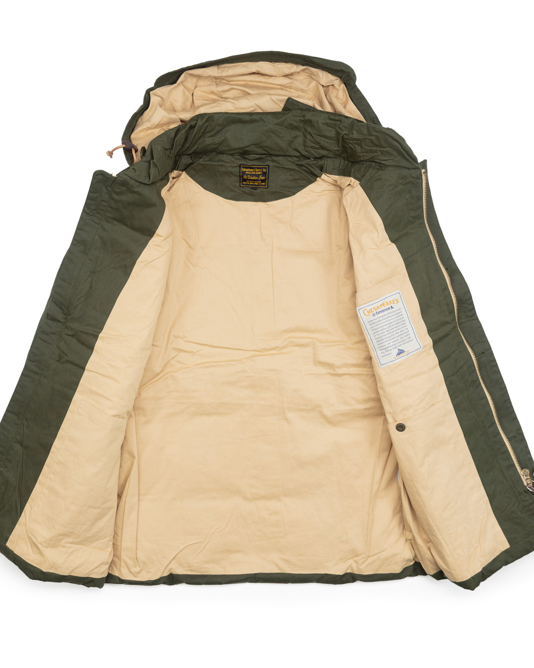 Expedition Down Parka in Waxed Army Green