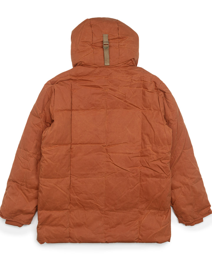 Expedition Down Parka in Waxed Dark Orange