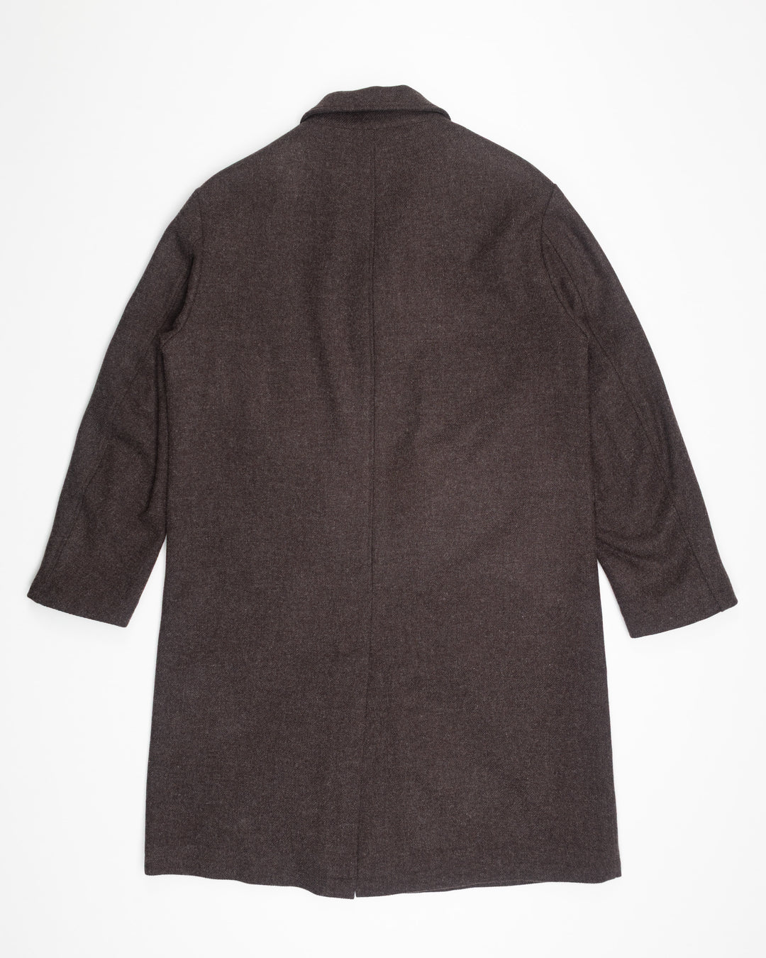 Overcoat in Brown Shetland Wool