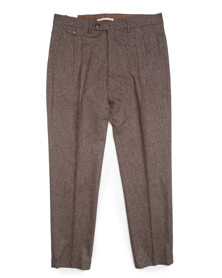 The BG02 Pant in Brown Fleck