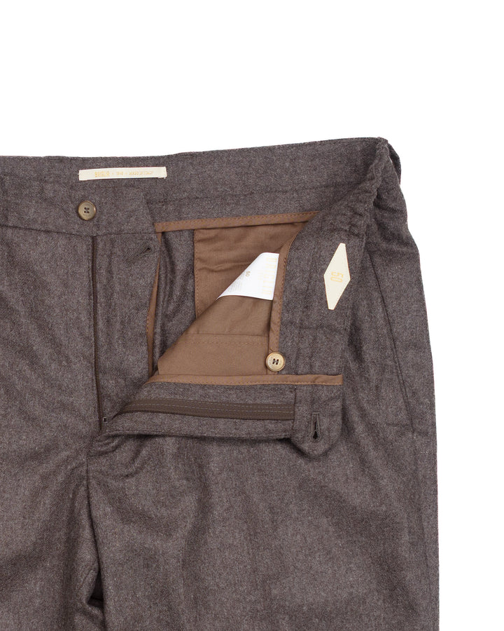 The Arsenal Pant Brown Melange Wool