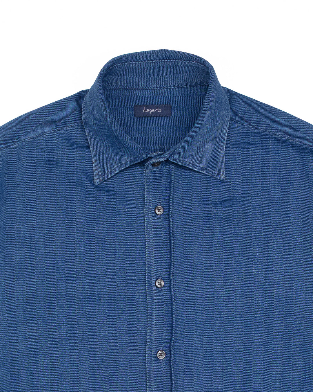 The Nigel in Dark Indigo Herringbone