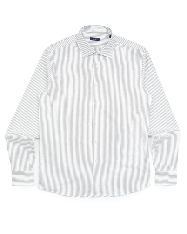 The Blake Shirt in Green Stripe