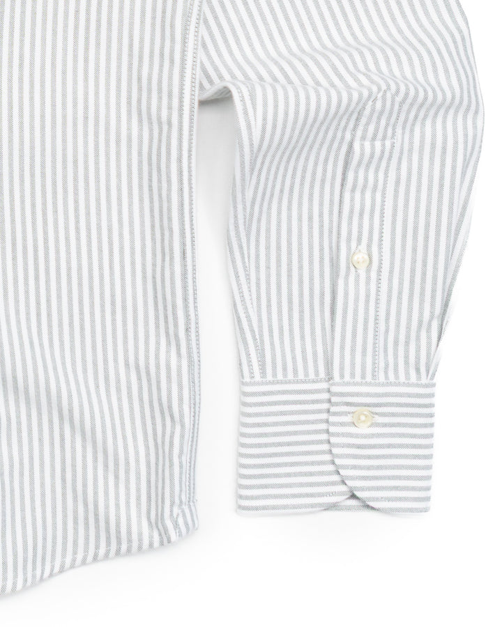 The Blake Shirt in Green Stripe