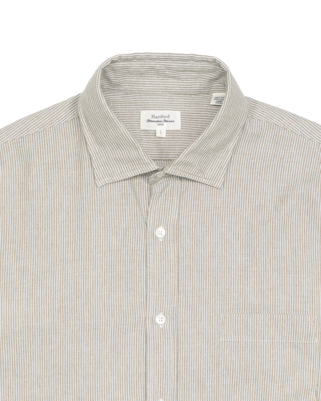 Paul Shirt in Green Stripe