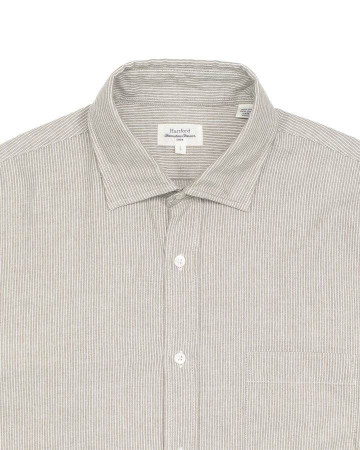 Paul Shirt in Green Stripe