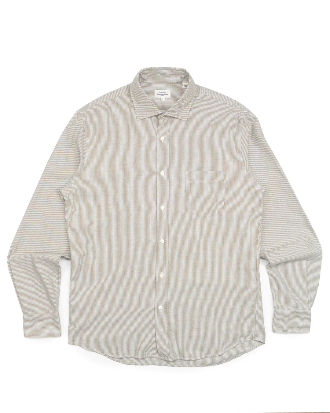 Paul Shirt in Green Stripe