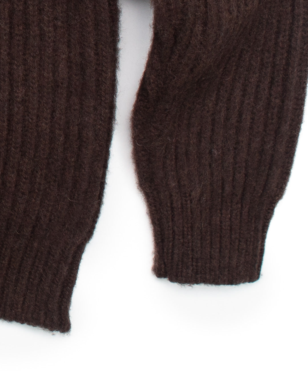 Shawl Cardigan in Brushed Shetland Coffee