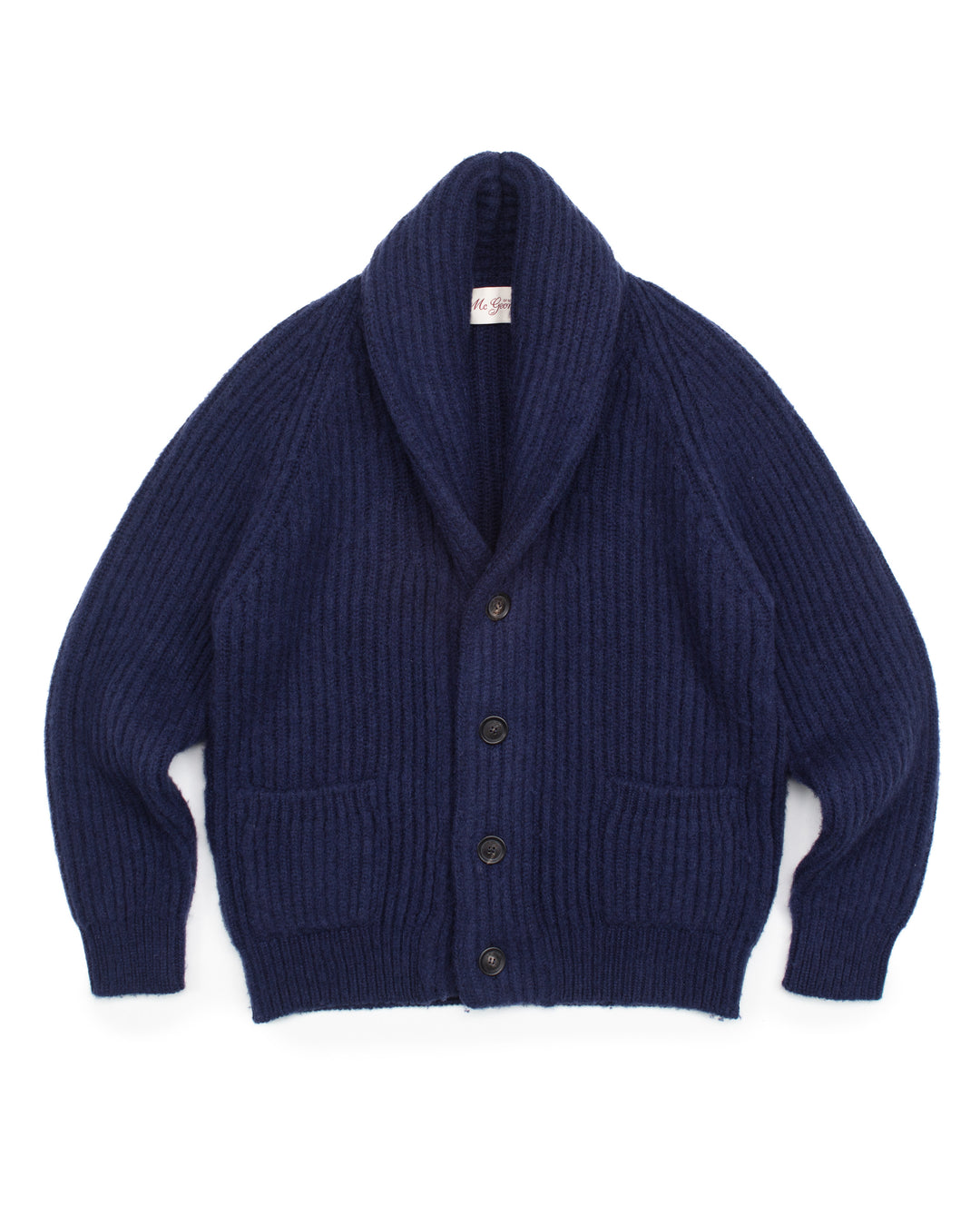 Shawl Cardigan in Brushed Shetland Indigo
