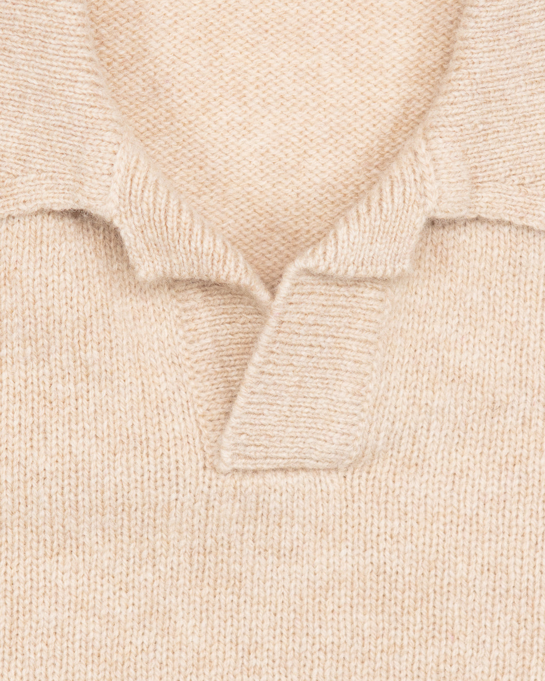 Fly Polo in Beige Shetland