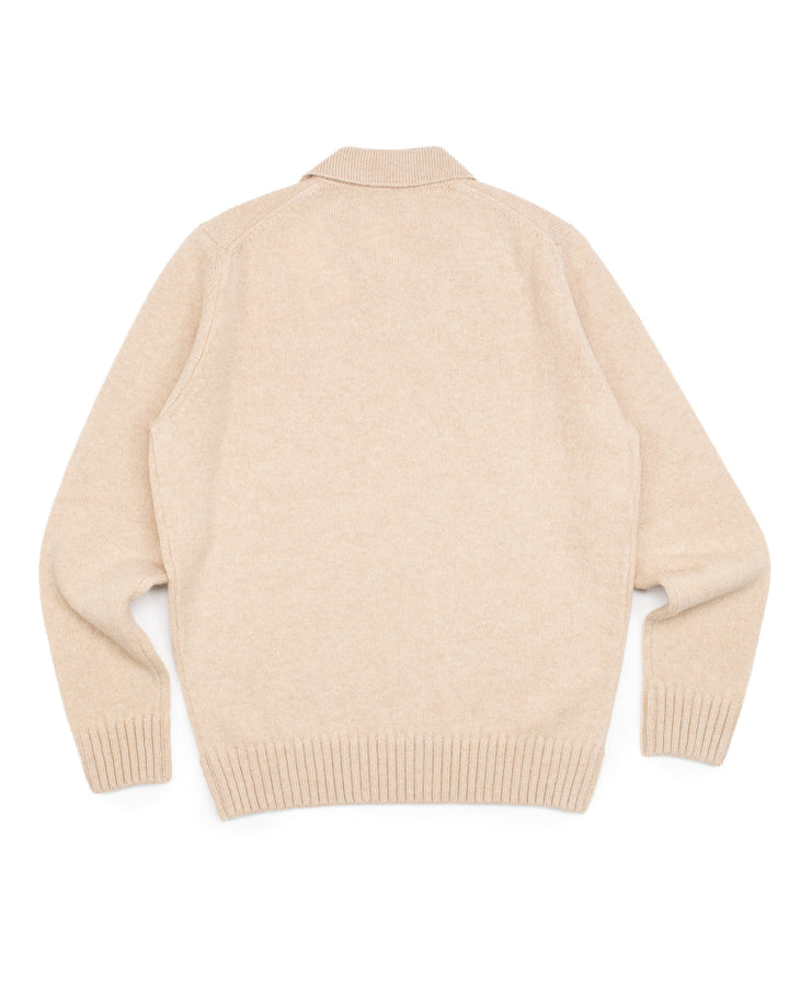 Fly Polo in Beige Shetland