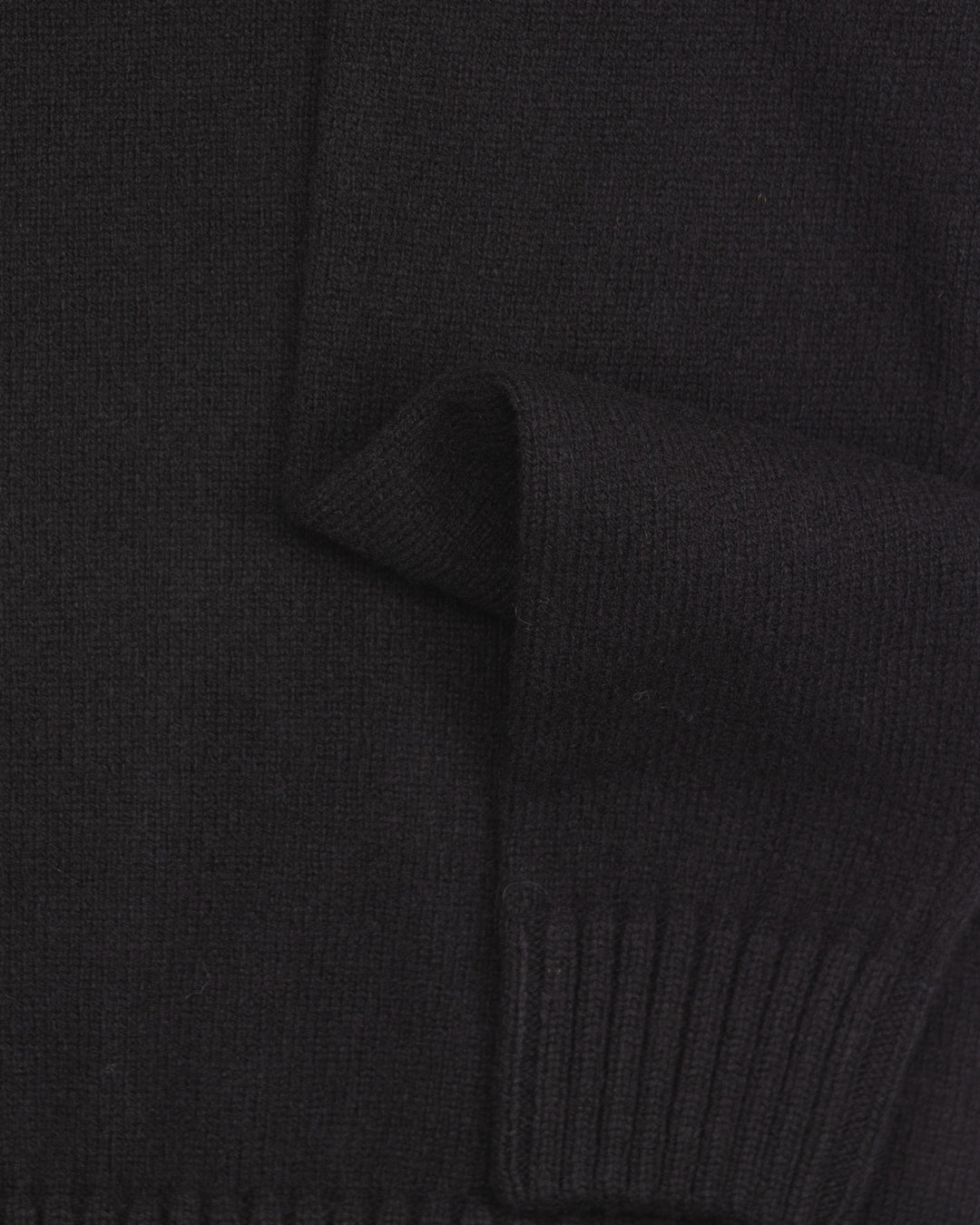 Fly Polo in Black Shetland