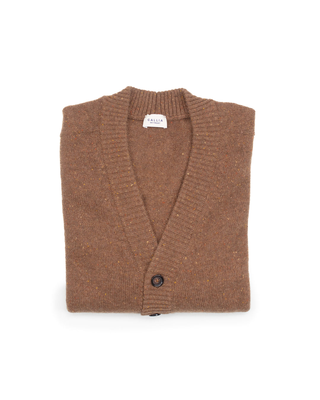 The Attik Cardigan in Tobacco Donegal