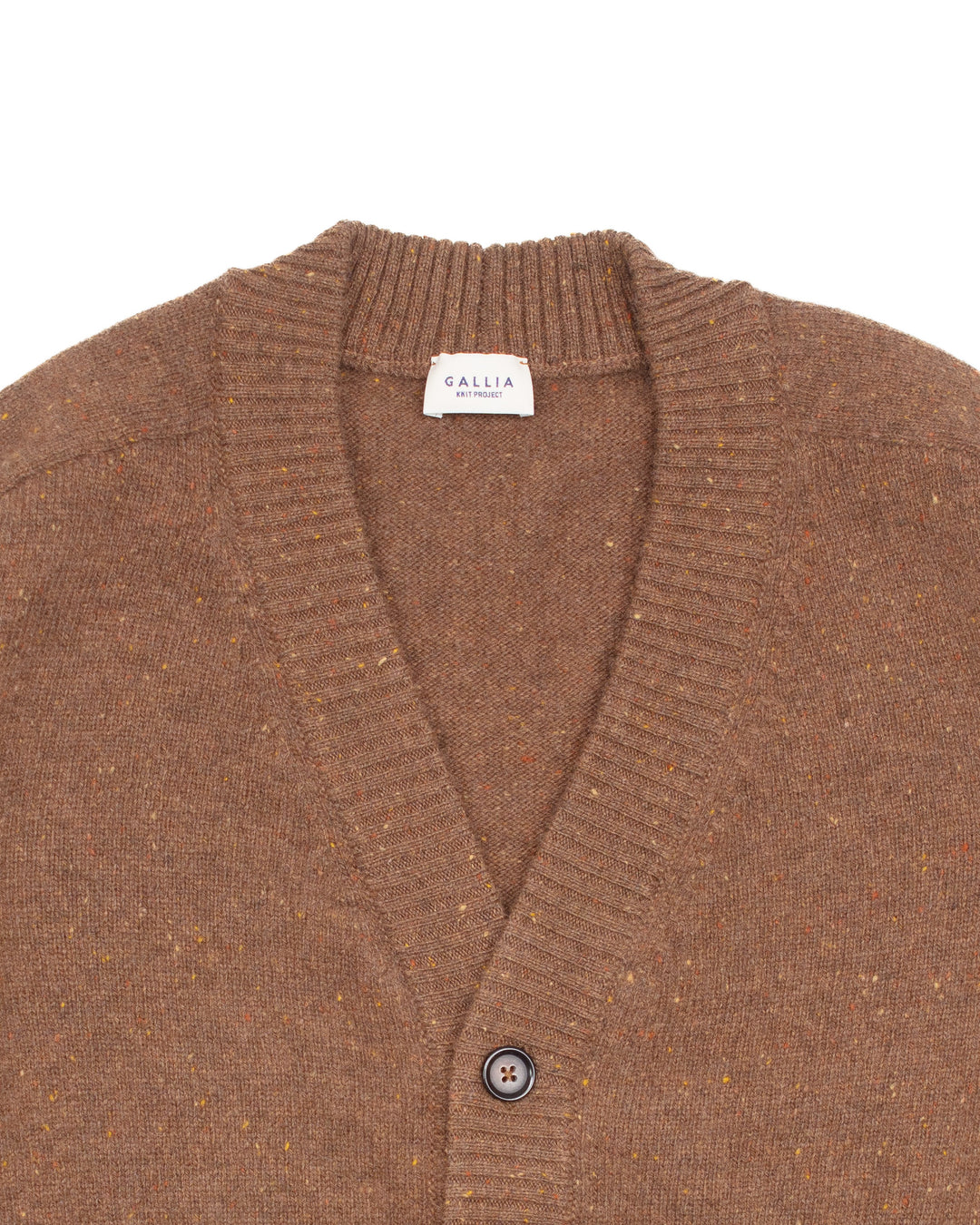 The Attik Cardigan in Tobacco Donegal