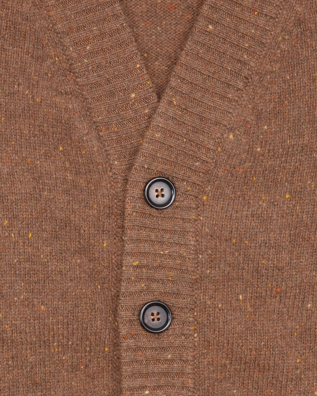 The Attik Cardigan in Tobacco Donegal