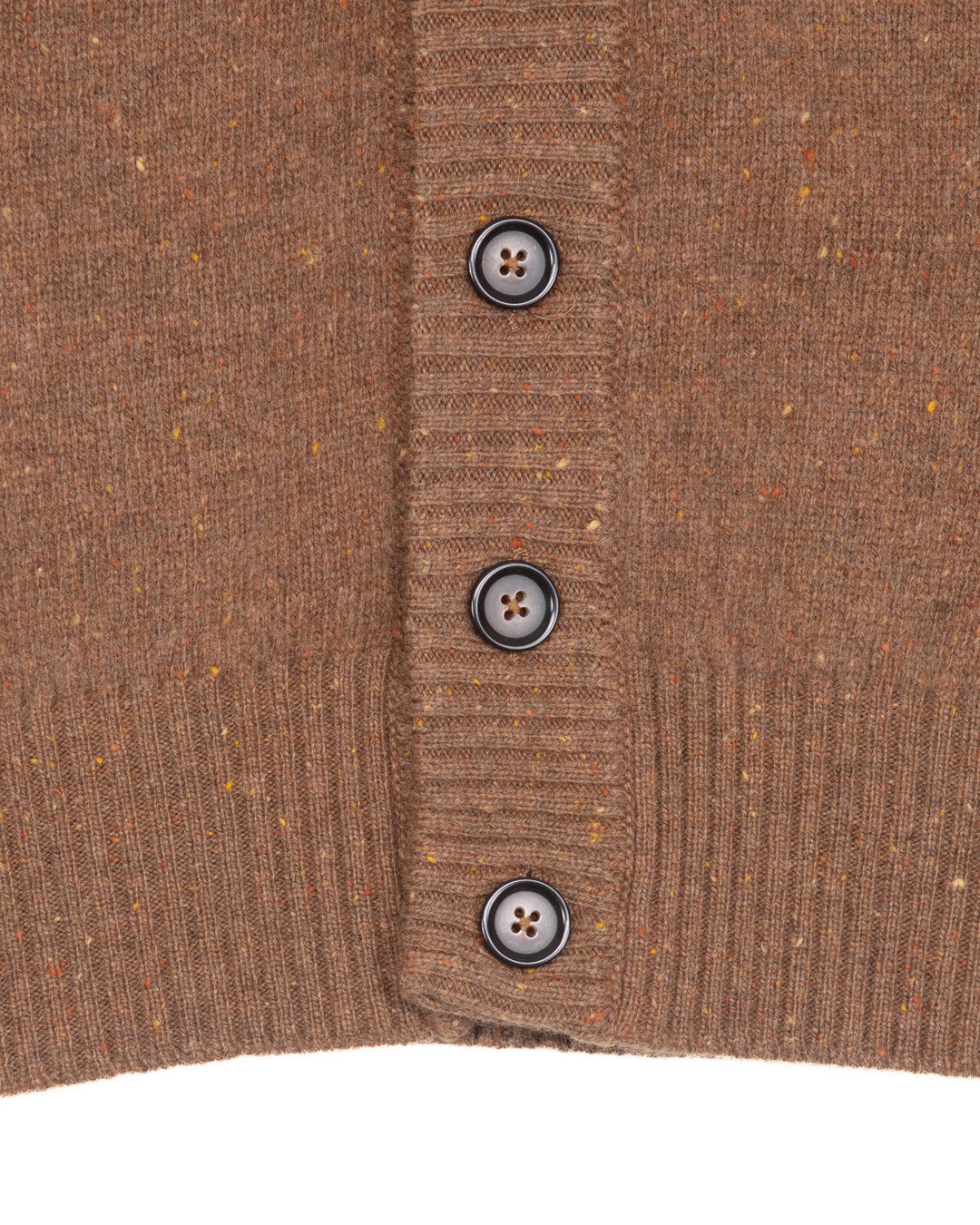 The Attik Cardigan in Tobacco Donegal