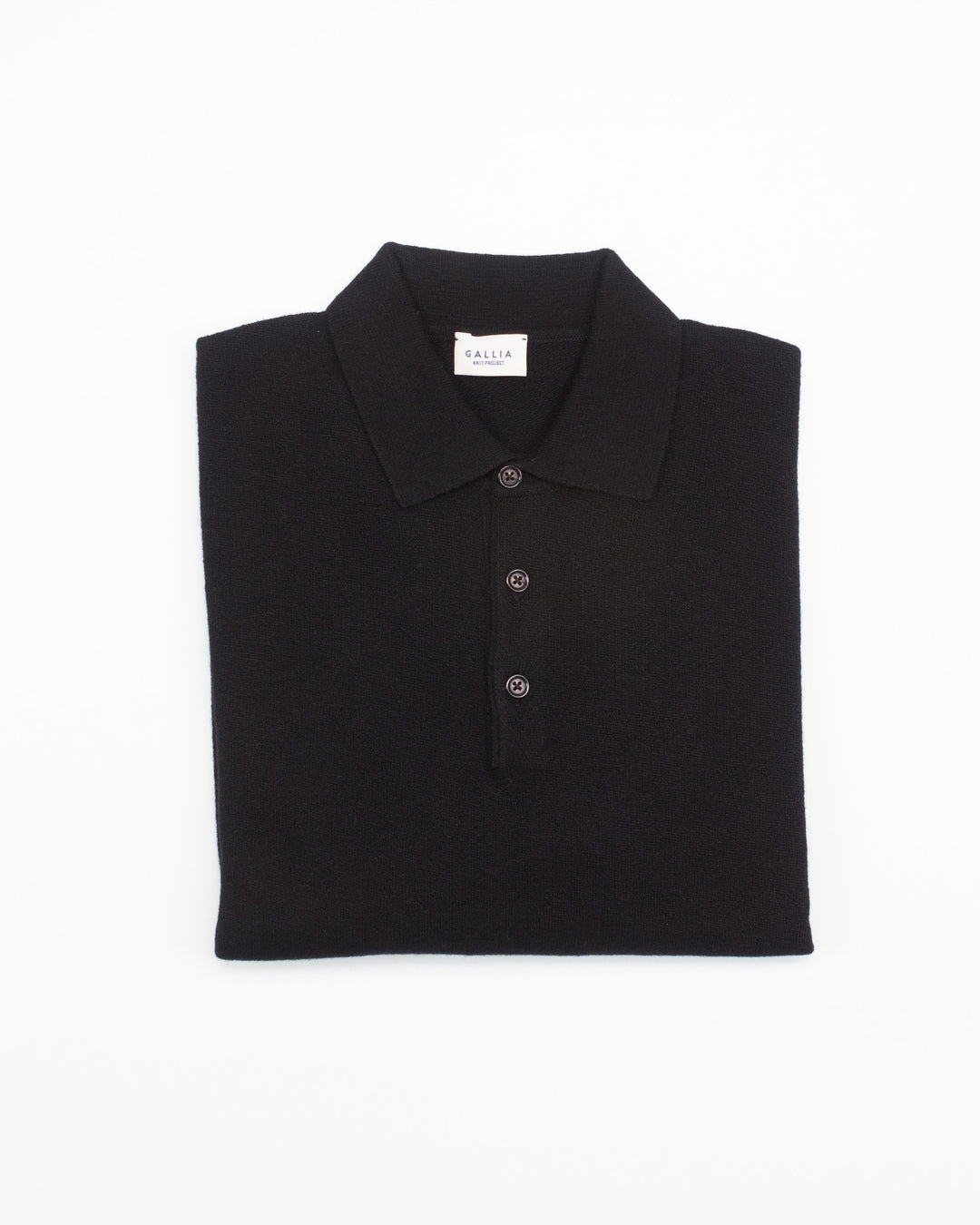 The Ruken Polo Sweater in Black
