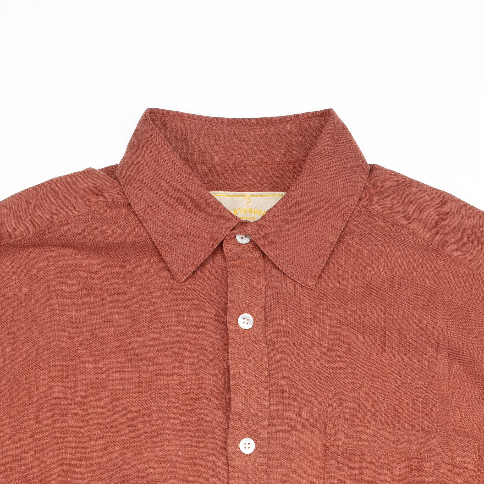 Linen Shirt in Terracotta
