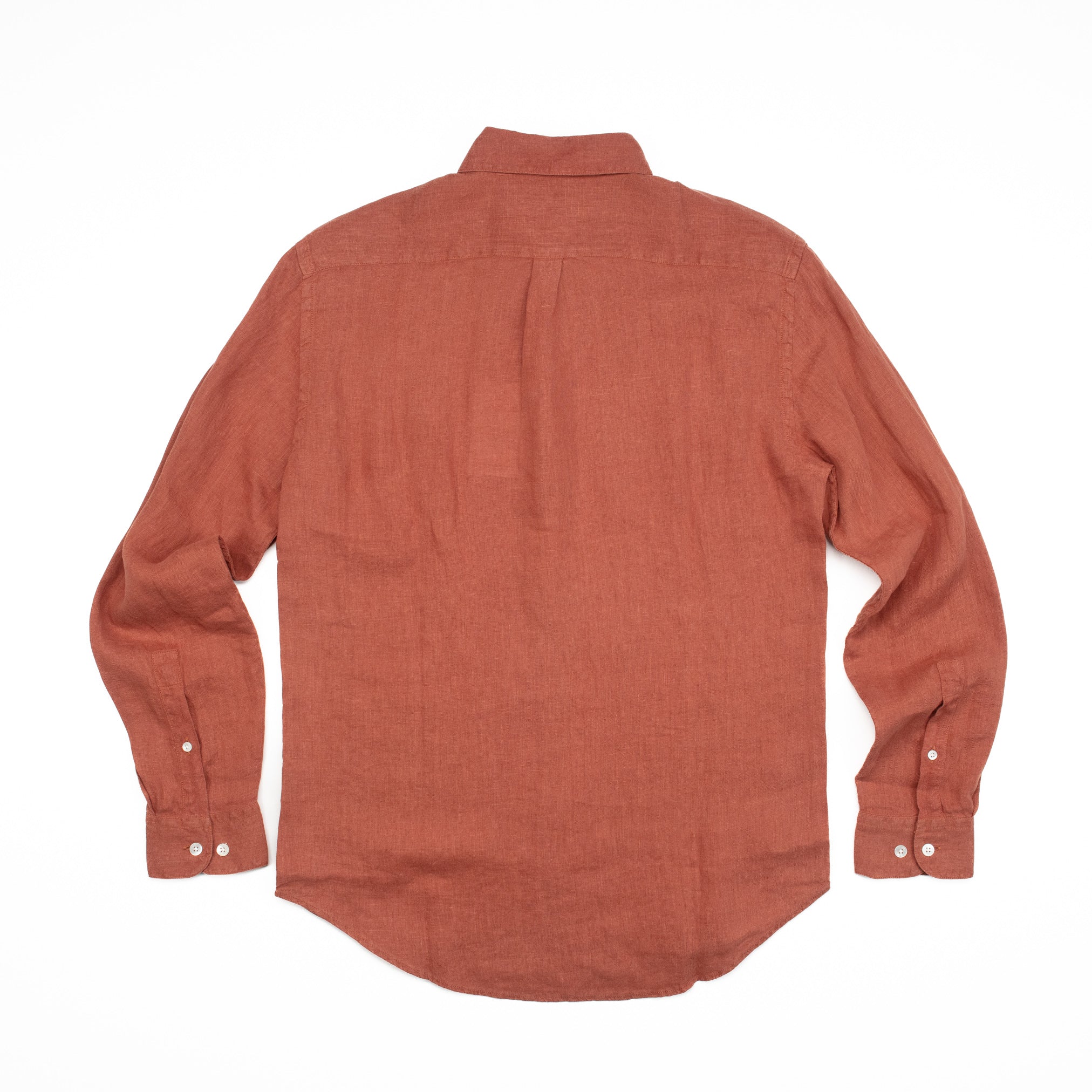 Linen Shirt in Terracotta