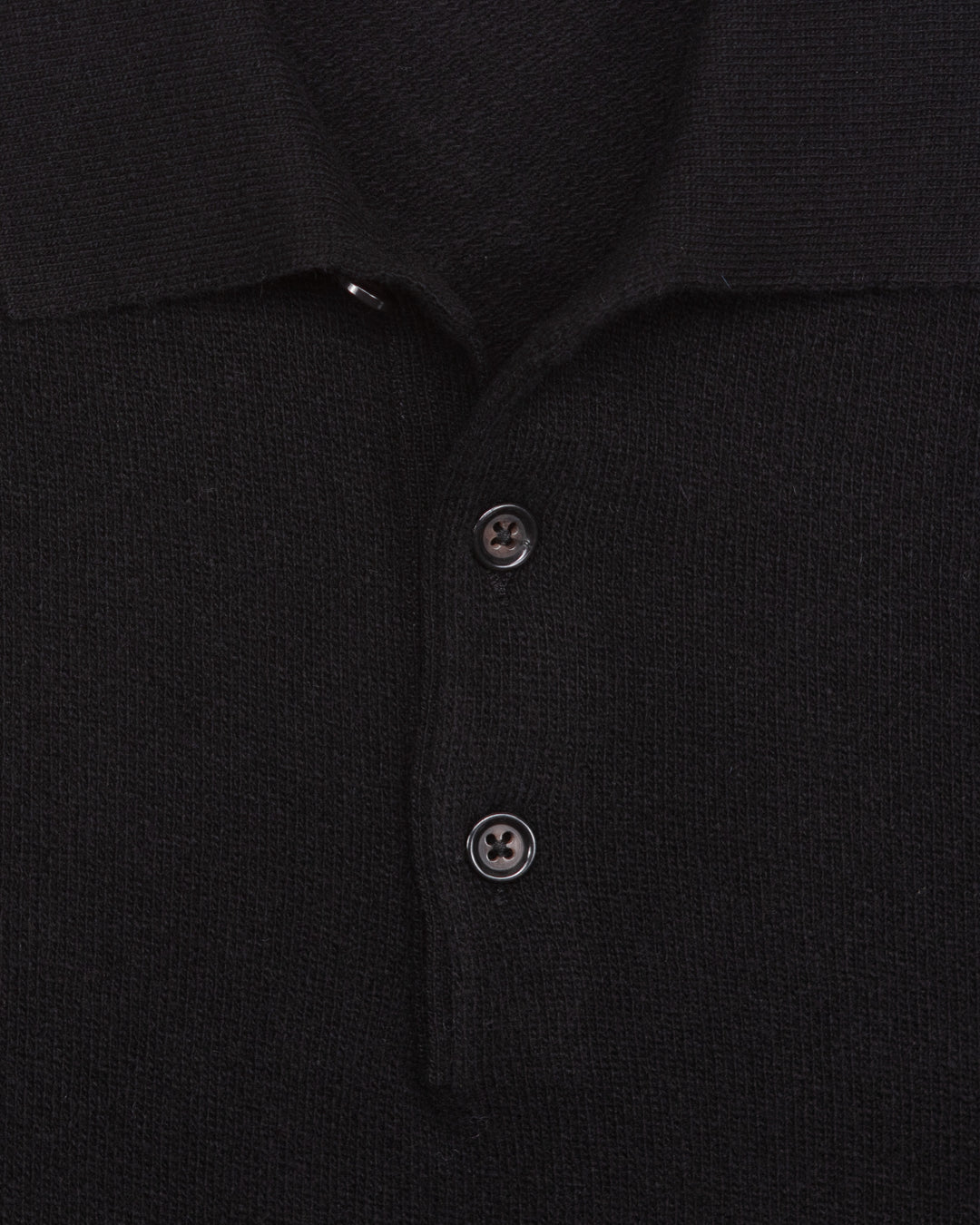 The Ruken Polo Sweater in Black