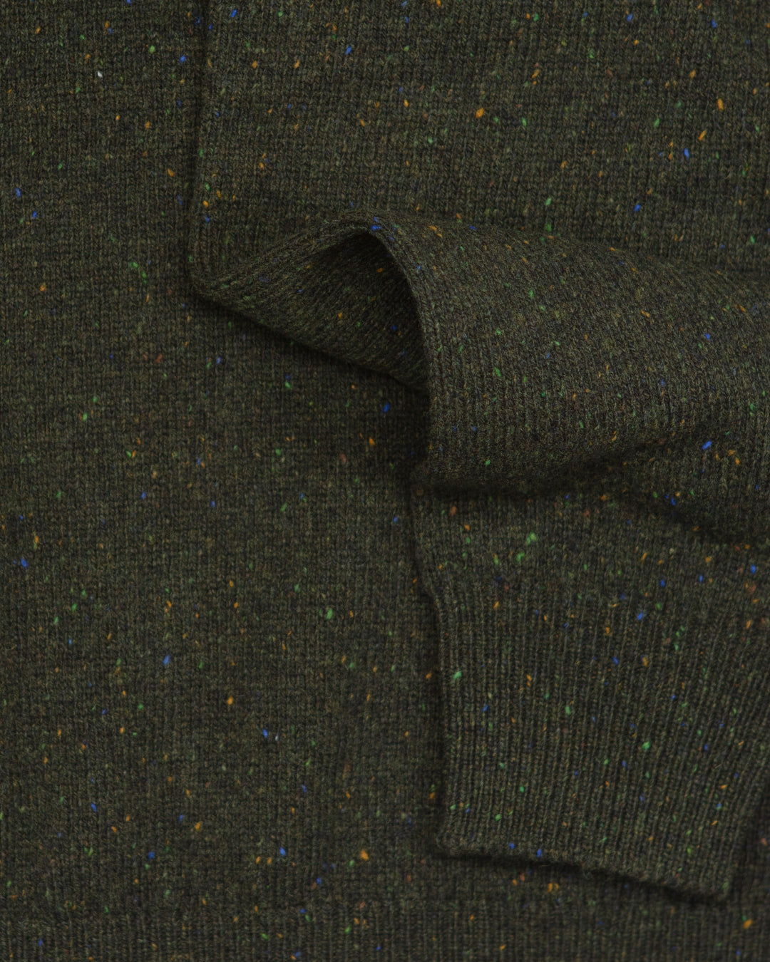 The Opek Polo Sweater in Olive Donegal