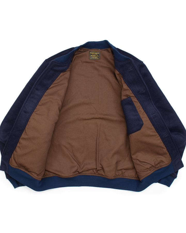 The A1 Bomber Jacket in Navy Wool