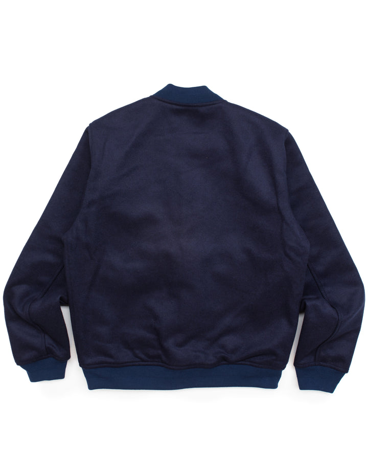 The A1 Bomber Jacket in Navy Wool