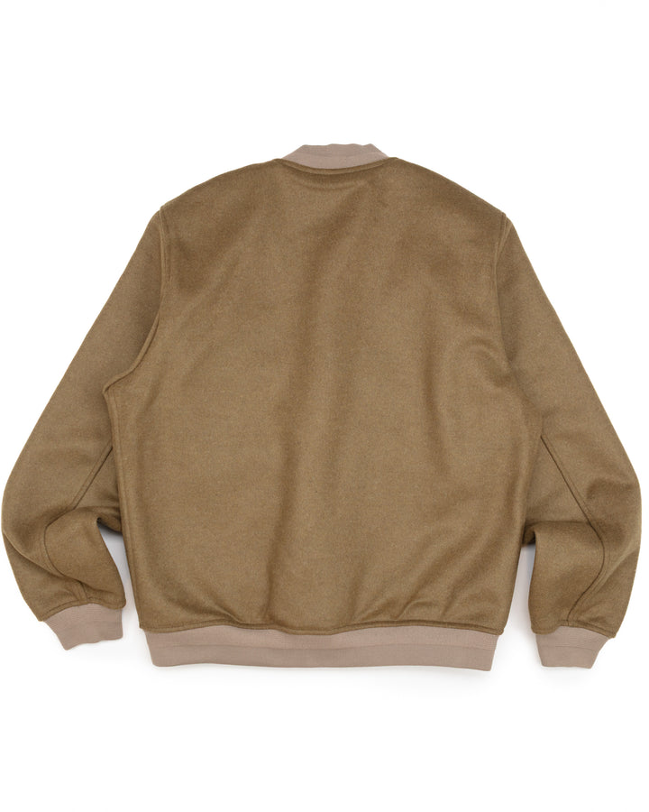 The A1 Bomber Jacket in Olive Wool