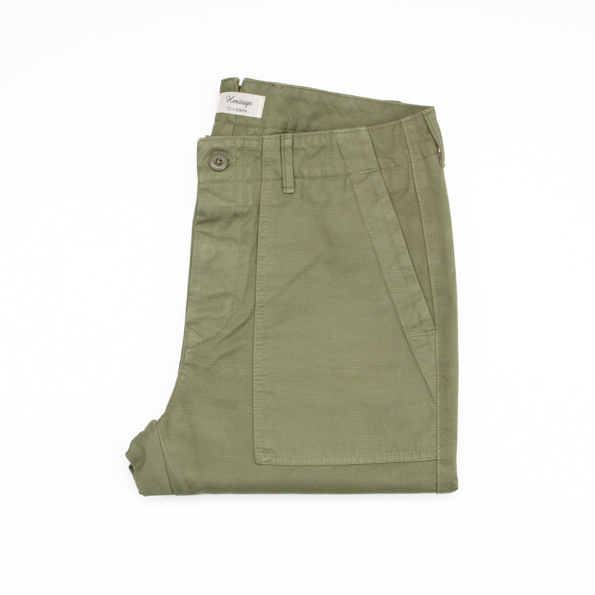Arolfo Chinos in Military Green