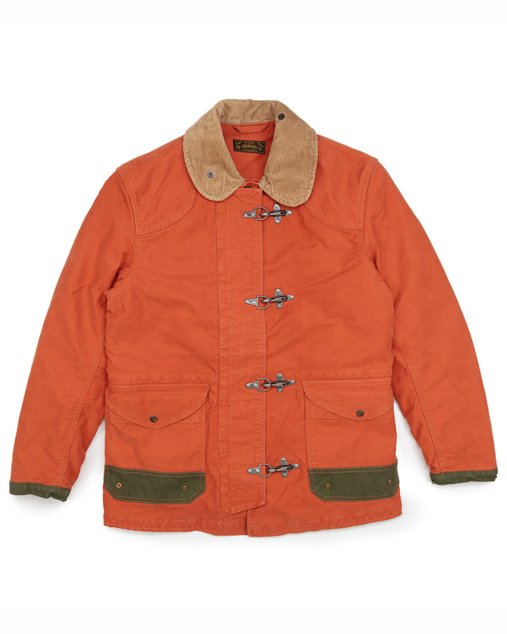 The Bedford Fireman Jacket in Orange Jungle Cloth